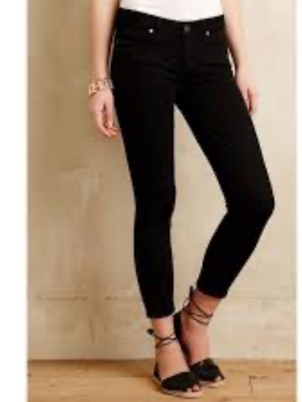 Paige Verdugo Crop Black Skinny Jeans